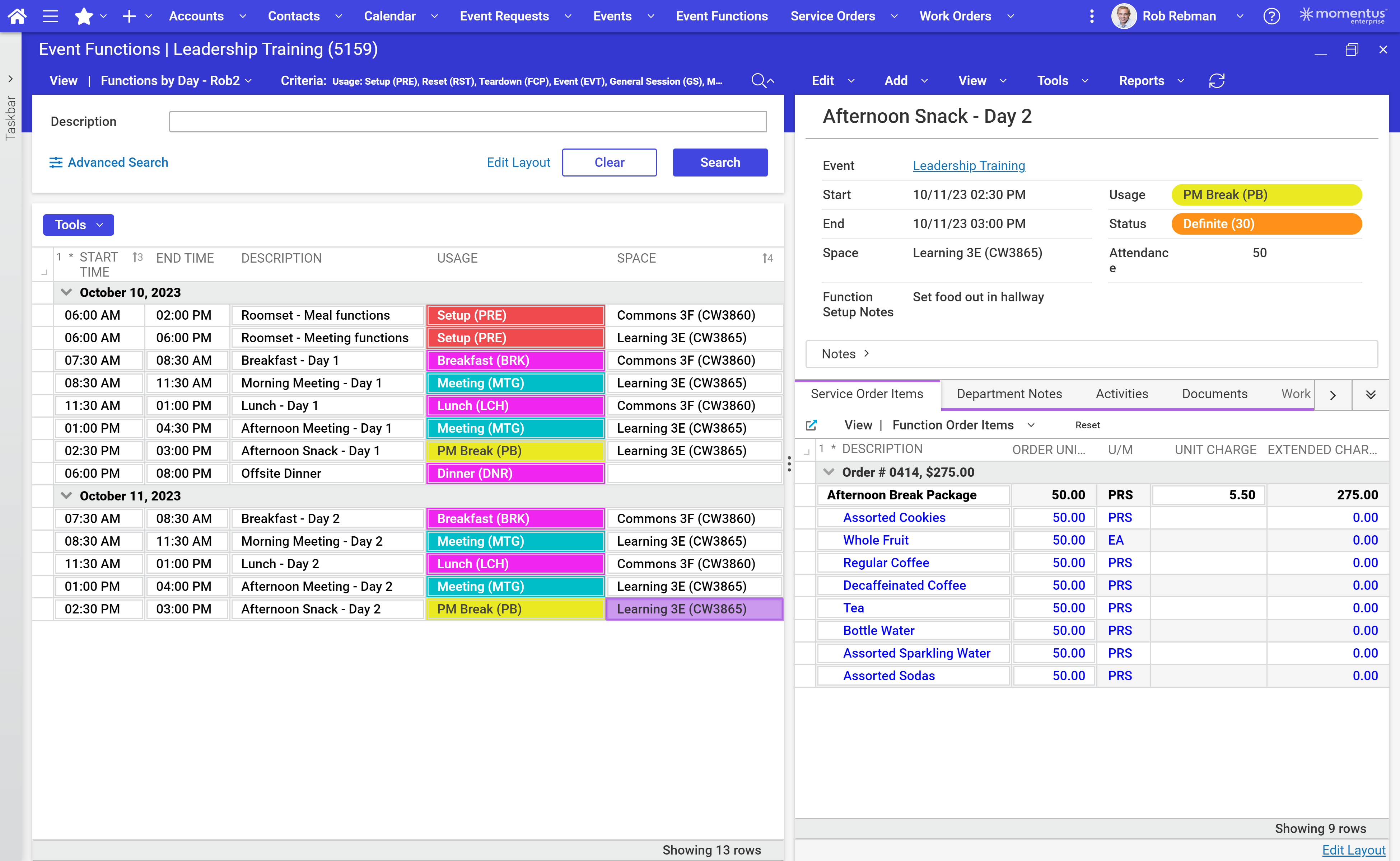 screenshot of Momentus Technologies